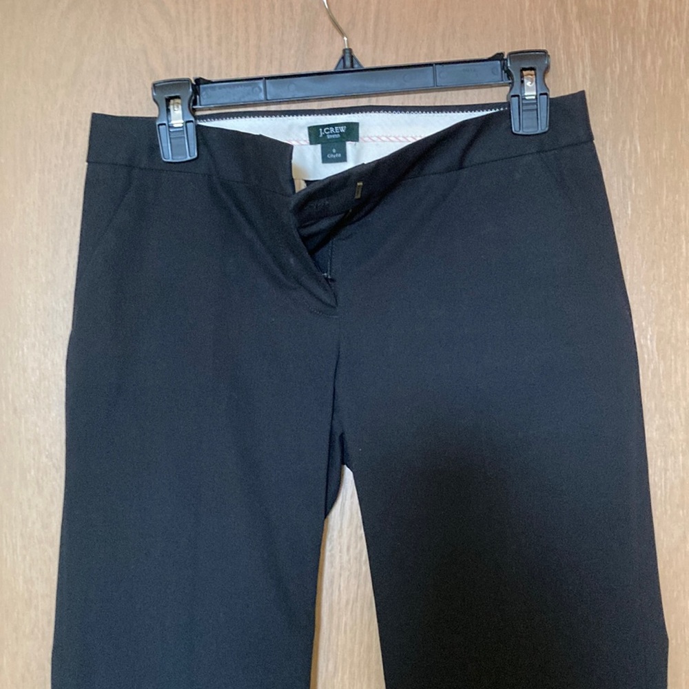 J crew black city fit trouser